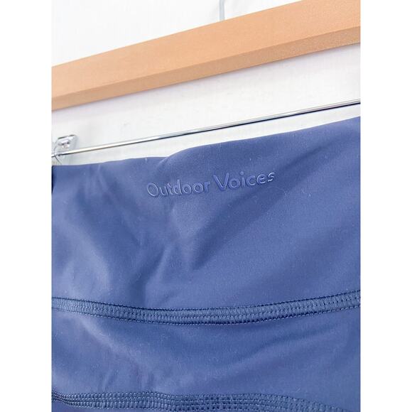 Outdoor Voices Women's Blue Colorblock 7/8 Leggings sz XS Superform High Impact - Picture 8 of 8